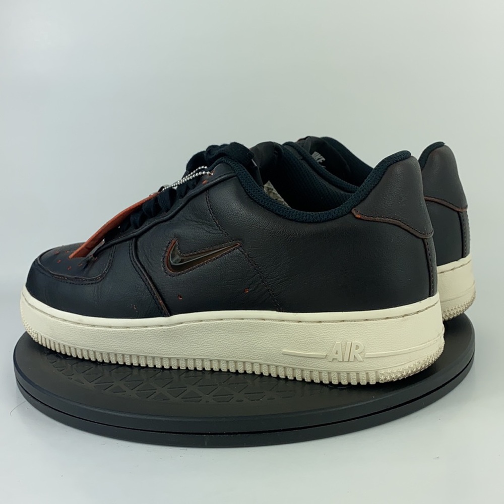 Nike Air Force 1 '07 PRM 'Jewel' Black/Orange CK4392-001 Men's Size 8.5 - Picture 8 of 16